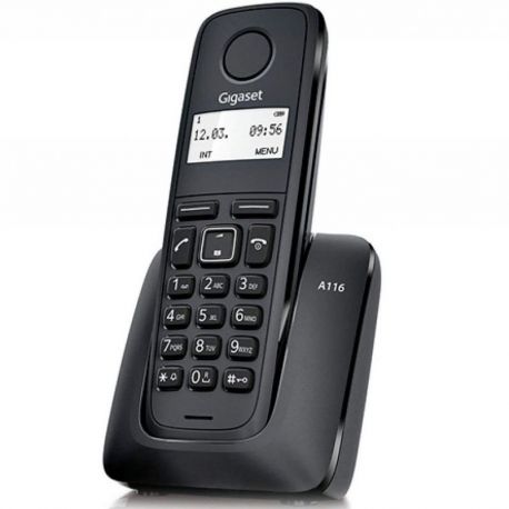 TELEFONO INALAMBRICO GIGASET A116 NEGRO