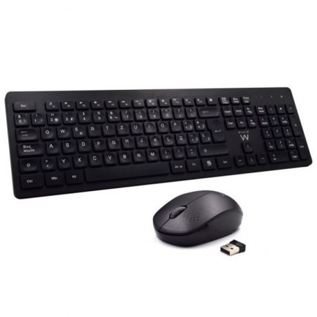 TECLADO + RATON INALAMBRICO MULTIMEDIA EWENT EW3256