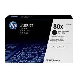 TONER LASERJET HP 80X CF280XD NEGRO 2 UND