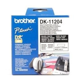 ETIQUETAS PAPEL PRECORTADA BROTHER DK11204 17