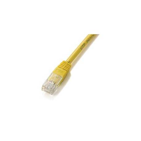 CABLE RED UTP CAT6 RJ45 EQUIP 1M AMARILLO