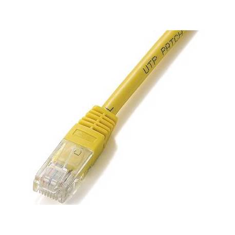 CABLE RED UTP CAT6 RJ45 EQUIP 10M AMARILLO