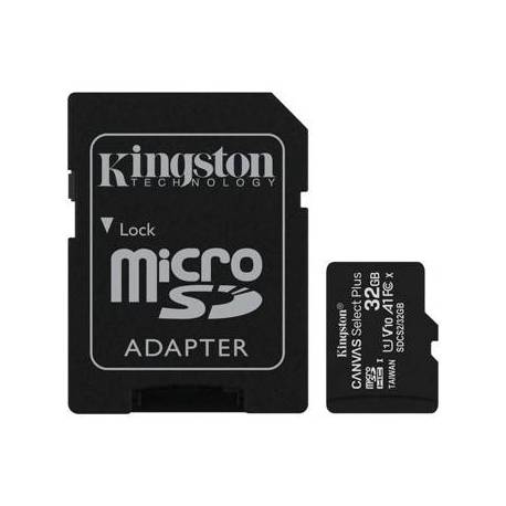 TARJETA DE MEMORIA MICRO SD HC KINGSTON 32GB + ADAPT