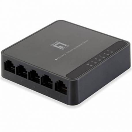 SWITCH 5 PUERTOS 10 100 MB LEVEL ONE FEU-0512