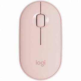 RATON LOGITECH PEBBLE M350 OPTICO ROSA