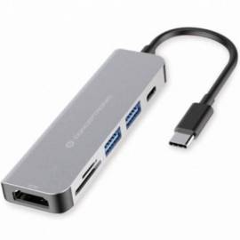 HUB CONCEPTRONIC USB-C A HDMI USB-C SD USB 3.0