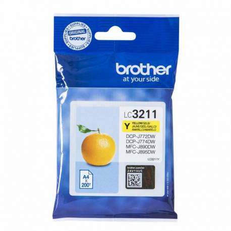 CARTUCHO TINTA BROTHER LC3211Y AMARILLO 200