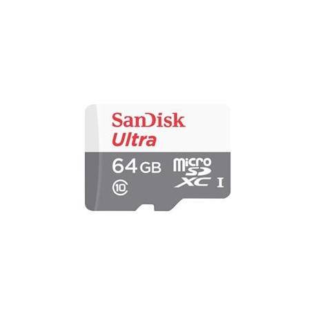 TARJETA DE MEMORIA MICRO SD SANDISK 64GB + ADAPT