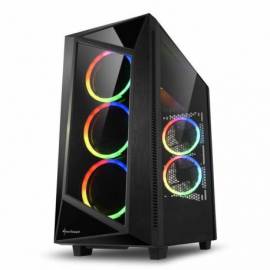 CAJA ORDENADOR ATX SHARKOON REV200 2XUSB3.0 RGB