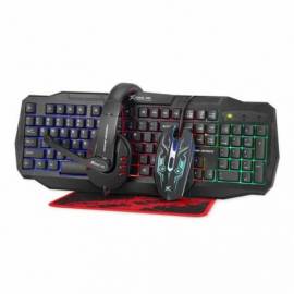 TECLADO + RATON Y AURICULAR XTRIKE CM460