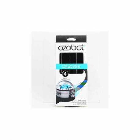 ROTULADORES MARCADORES OZOBOT LAVABLES NEGRO PACK