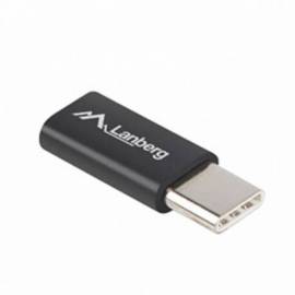 ADAPTADOR LANBERG USB-C 2.0 MACHO A MICRO USB B HEMBRA