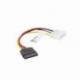 CABLE MOLEX LANBERG 1X MACHO 1 SATA HEMBRA 15CM