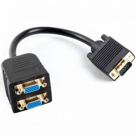 ADAPTADOR VGA VGA X2 LAMBERG 20CM