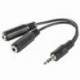 ADAPTADOR LANBERG JACK STEREO MACHO A JACK HEMBRA X2 10CM