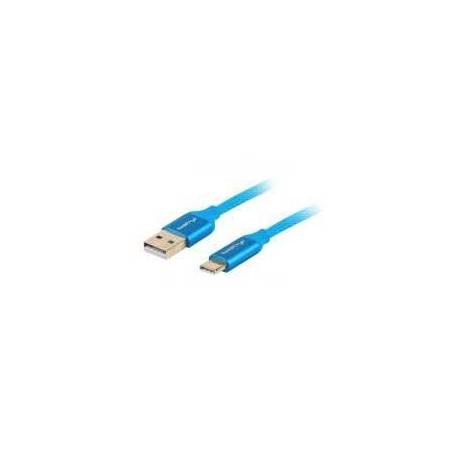 CABLE USB LANBERG 2.0 MACHO A USB-C MACHO 1M