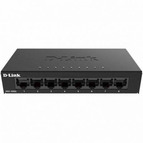 SWITCH 8 PUERTOS 10 100 1000 MB D LINK DGS108GL PLUG