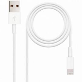 CABLE NANOCABLE USB 2.0 A IPHONE LIGHTNING 1M