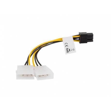 CABLE LANBERG ALIMENTACION MOLEX 2X MACHO