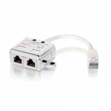 ADAPTADOR EQUIP RJ45 CAT5E 1 MACHO A 2 HEMBRAS