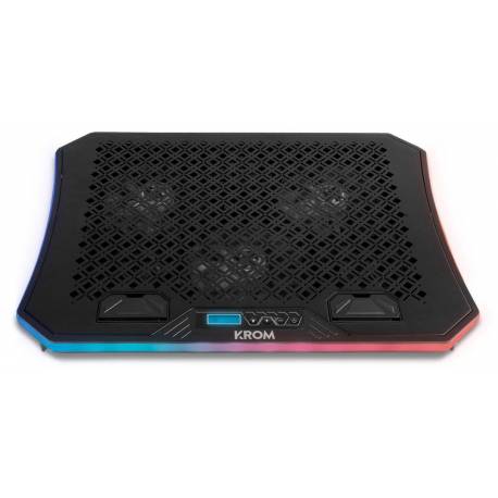 BASE REFRIGERACION KROM KOOLER RGB LAPTOP USB