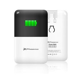 CARGADOR + BATERIA PORTATIL PHOENIX POWER 3000 MAH