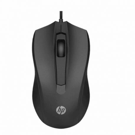 RATON OPTICO HP 100 USB NEGRO