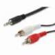 CABLE AUDIO EQUIP MINI JACK 3.5MM MACHO A RCA 2.5M