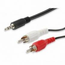 CABLE AUDIO EQUIP MINI JACK 3.5MM MACHO A RCA 2.5M