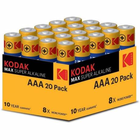 KODAK ALCALINA MAX AAA 20 UNIDADES