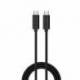 CABLE CARGA USB-C EWENT MACHO-MACHO 1M