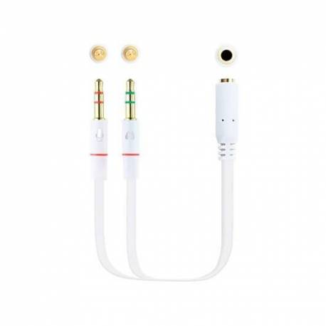 CABLE AUDIO 1XJACK 3.5 A 2XJACK 3.5 NANOCABLE 0.2M