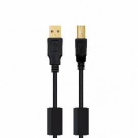 CABLE USB(A) 2.0 A USB(B) MACHO MACHO NANOCABLE 5M