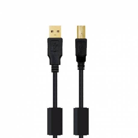 CABLE USB(A) 2.0 A USB(B) MACHO MACHO NANOCABLE 5M