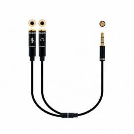 CABLE AUDIO 1XJACK 3.5 TO 2XJACK 3.5 0.3M