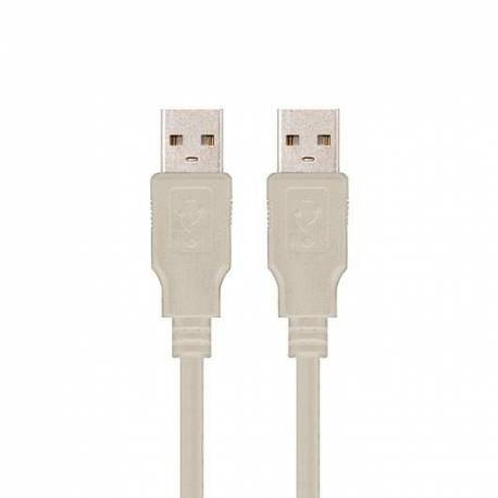 CABLE USB TIPO A 2.0 A USB MACHO MACHO 1M