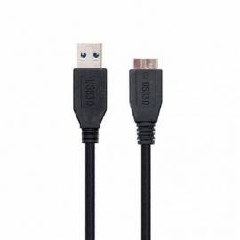 CABLE USB TIPO A 3.0 A MICRO USB B MACHO MACHO 1M