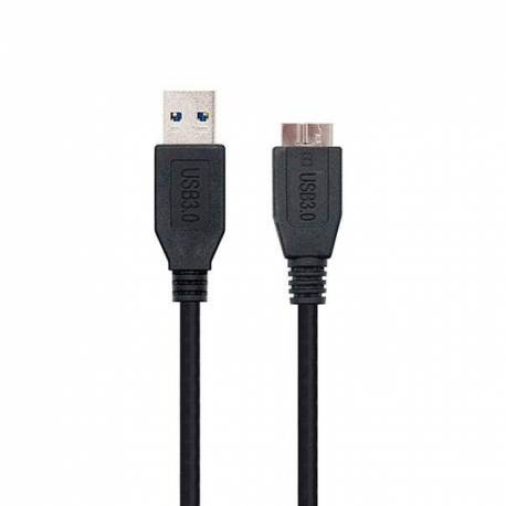 CABLE USB TIPO A 3.0 A MICRO USB B MACHO MACHO 1M