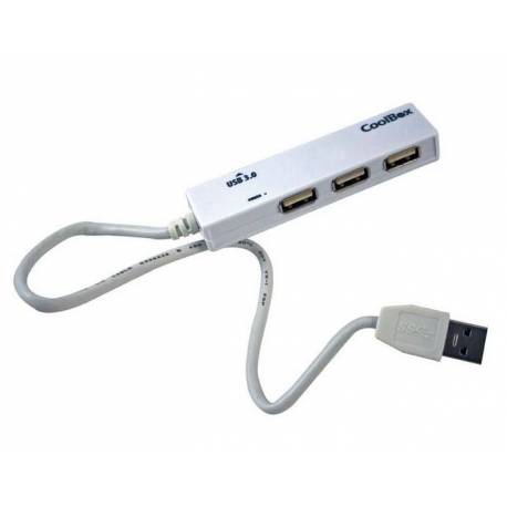 HUB COOLBOX USB TIPO A 4 PUERTOS USB 2.0 / 3.0