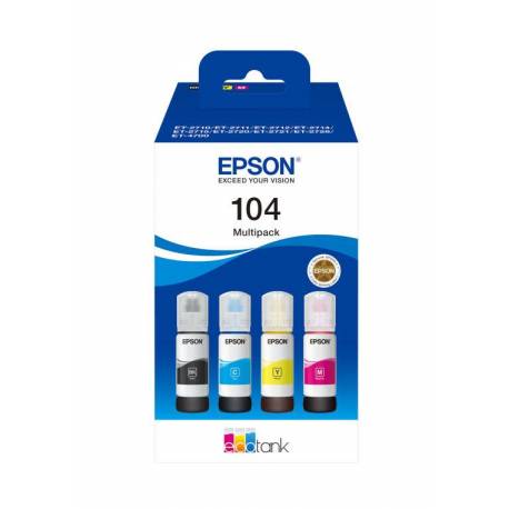 MULTIPACK BOTELLAS EPSON ECOTANK 104 NEGRO