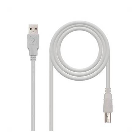 CABLE USB-A 2.0 A USB-B NANOCABLE MACHO MACHO 3M