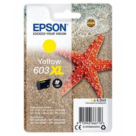 CARTUCHO TINTA EPSON 603XL AMARILLO