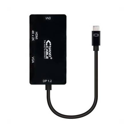 ADADTADOR USB-C A VGA NANOCABLE