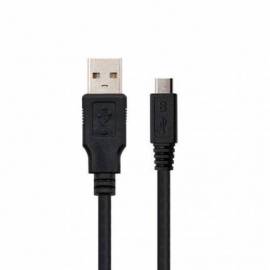 CABLE USB 2.0 A MICRO USB MACHO HEMBRA 0.8M