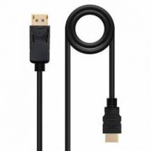 CABLE DISPLAYPORT A HDMI MACHO MACHO NANOCABLE 1M