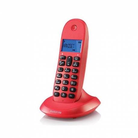 TELEFONO MOTOROLA C1001LB+ WIRELESS INALAMBRICO ROJO