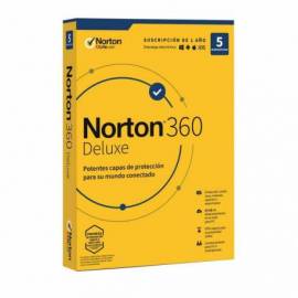 ANTIVIRUS NORTON 360 DELUXE 50GB ESPAÑOL 1USUARIO 5PC 1AÑO