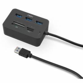 LECTOR TARJETAS NOX NXLITERDRONE 3 PUERTOS USB3.0