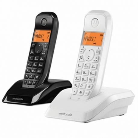 TELEFONO MOTOROLA S1202 DUO BLANCO Y NEGRO