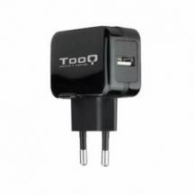 CARGADOR PARED TOOQ USB 12W NEGRO